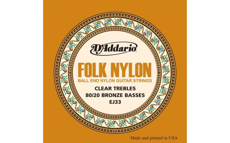 D'ADDARIO EJ32 - струны для акустической гитары EJ33 с шариками на конце